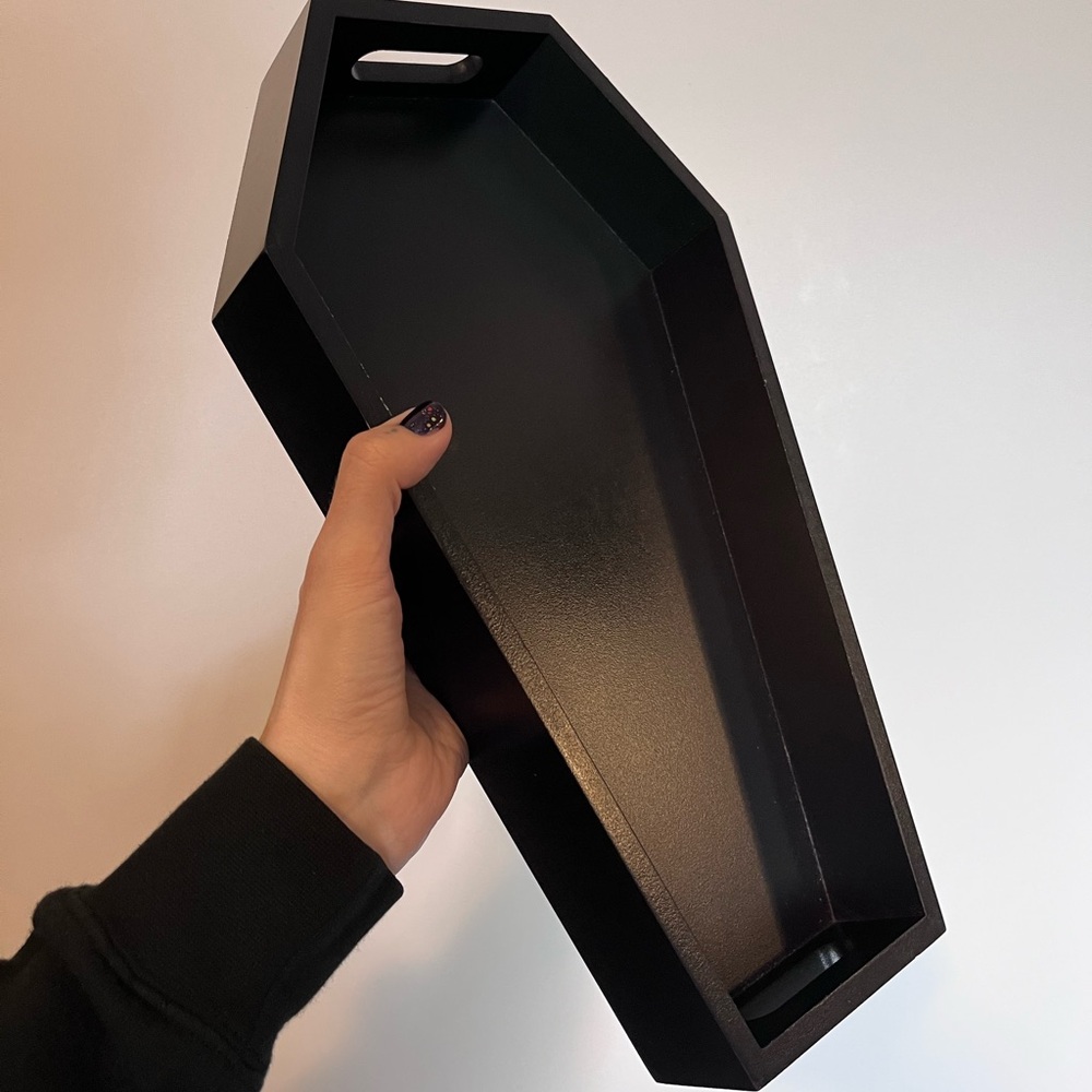 Michael’s Black Coffin-Shaped Tray